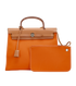 Herbag 31, &pound;2,200, Handbags, Brown/Orange, Canvas/Leather, Other view